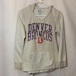 Denver Broncos NFL Hoodie Sweatshirt Gray Fanatics Pro Line Size M